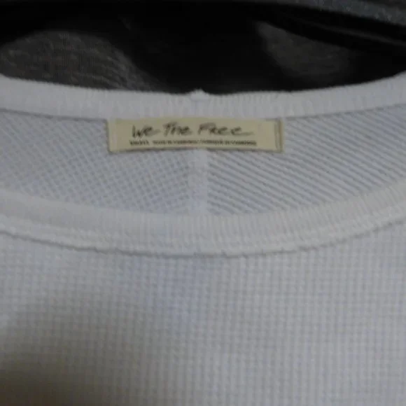 $78.00 Free People Amelia Thermal Top, White - Picture 6 of 11